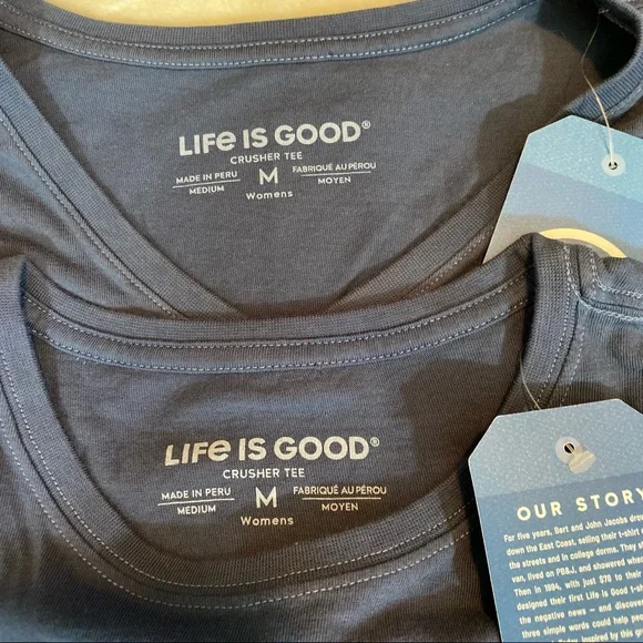 Life is Good Bundle (2) Short Sleeve Tee Shirts M - Picture 6 of 9